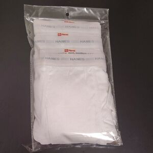 Hanes Vintage Men's Classic White Briefs Sz 38 3 Lot.